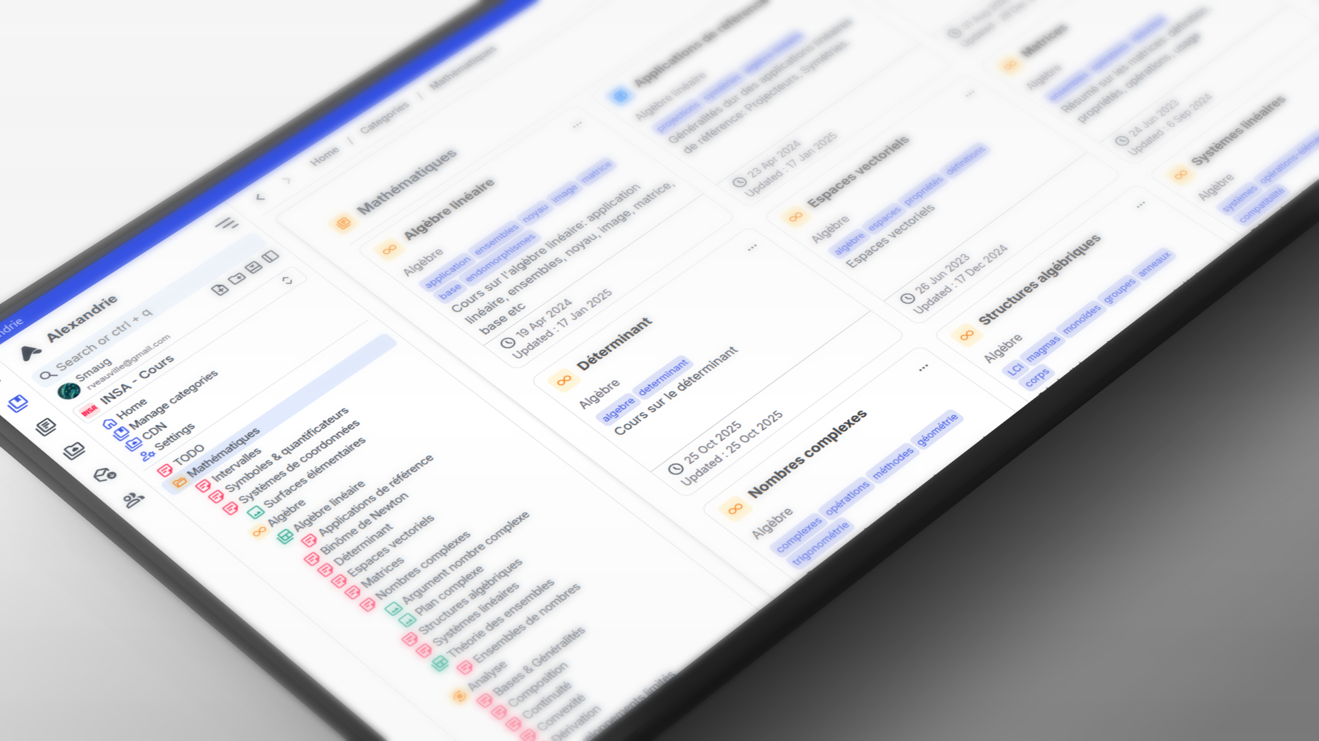 Alexandrie interface preview